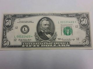 0ld $50.  00 Star Note (1969) 2