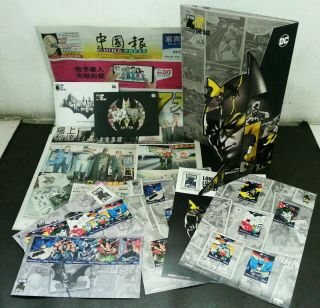 Malaysia Batman 80 Years 2019 Dc Comics Postcard Fdc (folder Set) Mnh Official
