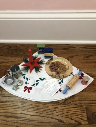American Girl Kit’s Holiday Baking Set Euc