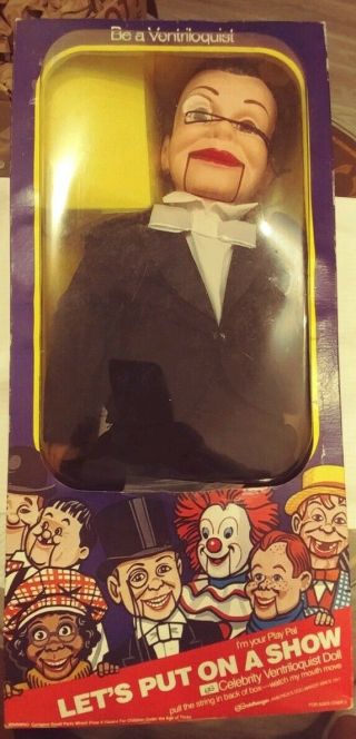 Edgar Bergens 30  Charlie Mccarthy Ventriloquist Doll Goldberger Orig Box