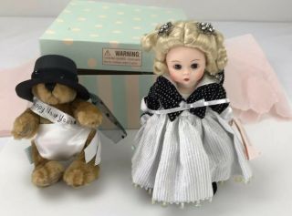 Madame Alexander Doll 8 Inch Year’s Eve 42825 Top Hat Teddy Bear Box