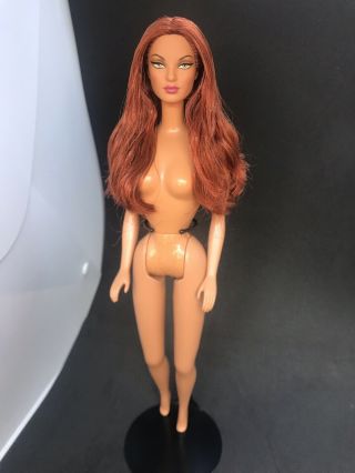 NUDE 2010 Christian Louboutin Barbie Doll Dolly Forever Re - bodied Red Hair OOAK 2