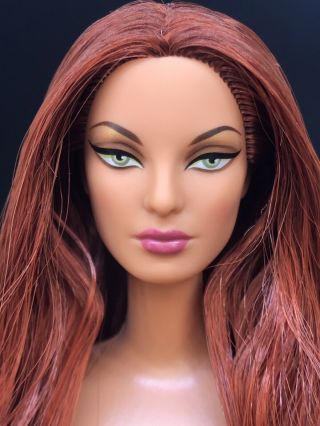 NUDE 2010 Christian Louboutin Barbie Doll Dolly Forever Re - bodied Red Hair OOAK 3