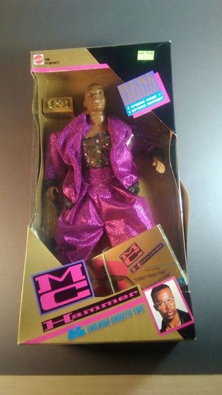 M C Hammer Doll & Cassette Tape 1991 Mattel