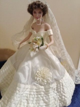 Franklin Jackie Kennedy Wedding 16” Porcelain Doll