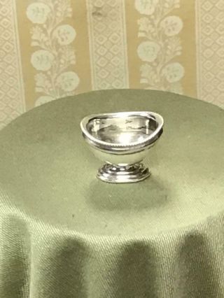 Peter Aquisto Dollhouse Miniature Sterling Silver Footed Bowl