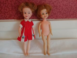 2pc Vintage Penny Brite Deluxe Reading Corp.  Dolls 1960 