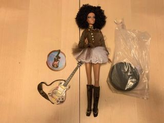 Mattel Barbie Hard Rock Cafe Doll With Guitar,  African American,  No Packaging