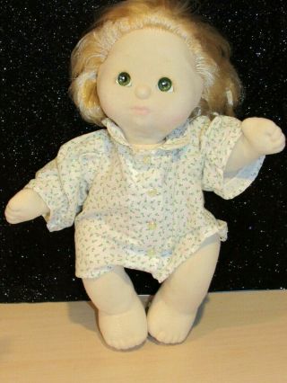 Vintage Mattel 1985 My Child Doll Girl Blonde Hair Green Eyes So Cute &