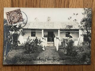 China Old Postcard Mission Sui Fao Canton Tong Hing To France 1908