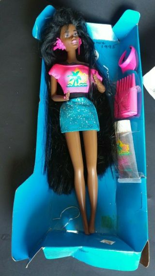 1987 1966 African American Black Glitter Hair Barbie