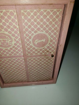 Vogue Ginny Doll Furniture Pink Wardrobe Sliding Doors Custom Design 1955 922 3