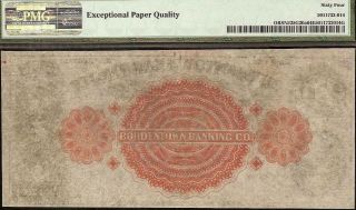 LARGE 1850s $10 BORDENTOWN BANK NOTE JERSEY CURRENCY PAPER MONEY PMG 64 EPQ 2