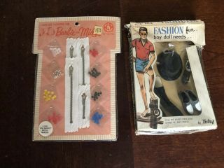 Vintage Barbie & Midge Repair Zippers Buttons & Totsy Boy Doll Fashion Accessory