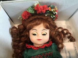Rare 2000 Madame Alexander 8” Doll SEASON’S GREETINGS MAGGIE Christmas 26840 2