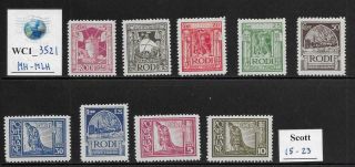 Wc1_3521 Italy - Aegean Colonies - Rodi.  1929 King 