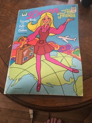 1972 Whitman Dawn And Her Friends Coloring Book