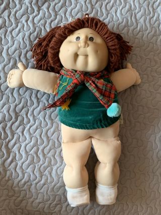 1983 Cabbage Patch Kids Doll Girl Red Brown Hair Brown Eyes