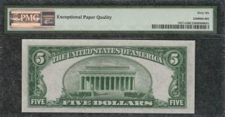 1934A $5 Chicago Federal Reserve Note - PMG Gem Uncirculated CU 66EPQ - C2C 2