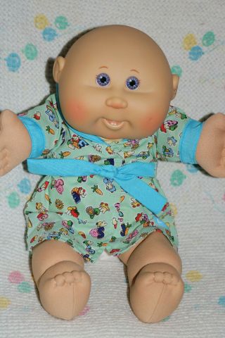 Cabbage Patch Kids Play Along Pa - 9 Bald/violet Babies Boy Doll 14 In.