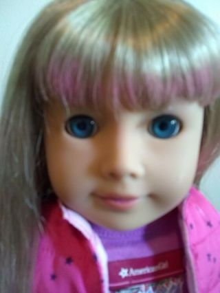 American Girl Doll Medium Blond Hair Bangs Blue Eyes Light Skin Just Like You 2