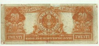 1906 $20.  00 GOLD CERTIFICATE FR 1182 CIRCULATED LOOKING NOTE 2