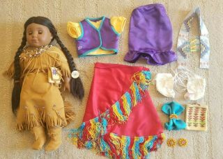 American Girl Doll Kaya And Fancy Shawl Outfit