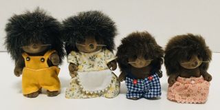 Retired Calico Critters Sylvanian Families Pickleweeds Bramble Hedgehog Family