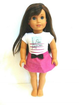 American Girl Grace Thomas Doll W/ Meet Outfit,  & Earrings 18 " Doll