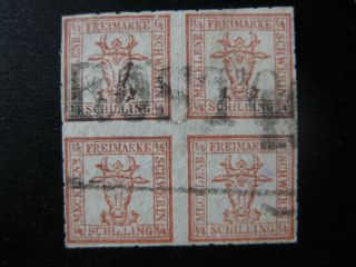 Mecklenburg - Schwerin German States Mi.  5 Scarce Stamp Cv $90.  00