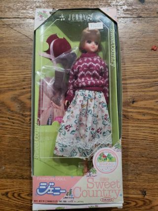 Vintage Japan Takara Jenny Sweet Country Barbie Doll Nrfb