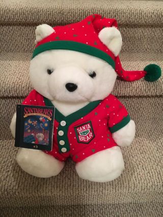 1990 Dayton Hudson Santa Bear With Story Book