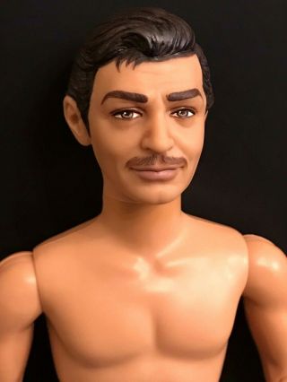 Gone With The Wind Barbie Doll Ooak Rhett Butler Custom Ken Repaint Clark Gable