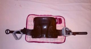 Battat American Girl Our Generation 18 " Doll Horse Saddle Brown W/ Pink Blanket