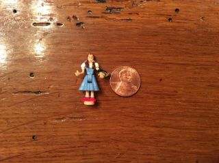 Mini Polly Pocket Wizard Of Oz Dorothy And Toto Figure 2001 Emerald City