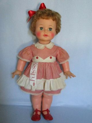 Ideal 22” Kissy Doll Rosy Cheeks In Tagged Romper,  Red Shoes – Kisses