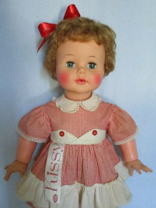 Ideal 22” Kissy Doll Rosy Cheeks in Tagged Romper,  Red Shoes – Kisses 2