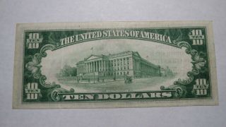 $10 1929 Hagerstown Maryland MD National Currency Bank Note Bill Ch.  4049 XF 3