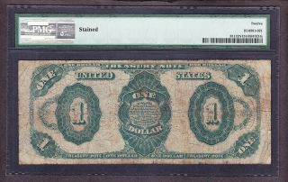 US 1891 $1 Treasury Plain Back FR 351 PMG 12 Fine Net (- 458) 2