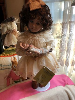 Ashton Drake Sophie & Her Bru Victorian Porcelain Doll By Pamela Phillips