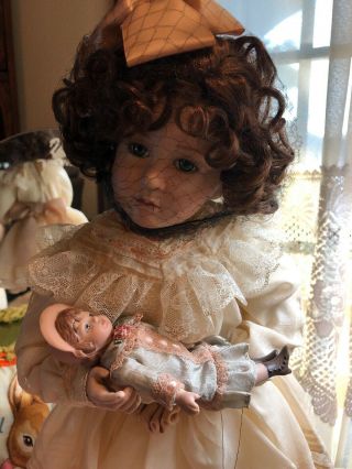 Ashton Drake Sophie & Her Bru Victorian Porcelain Doll by Pamela Phillips 2