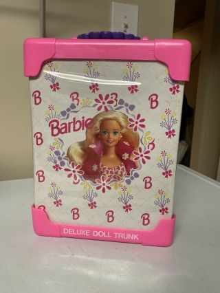 Barbie Deluxe Doll Trunk Wardrobe Closet In Fast Ship