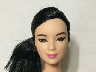 Barbie Fashionistas Petite Lea Doll Asian Raven Straight Black Hair