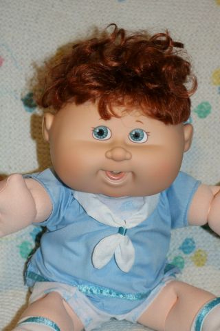 Cabbage Patch Kids Play Along Pa - 16 Red/teal Babies Boy Doll 14 In.