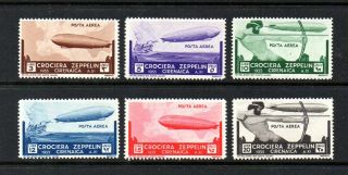 F631x - Italy,  Italian Colonies,  Cyrenaica,  1933 Zeppelin Air Mail Set,  Mvlh