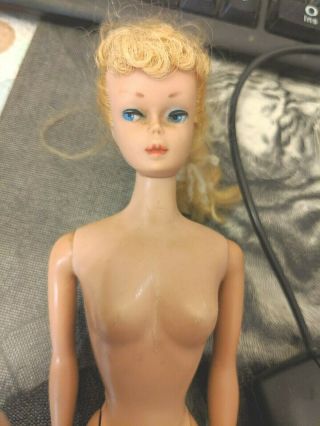 Vintage 8 Ash Blonde Ponytail Barbie Doll 1964 - 1965 Needs Tlc