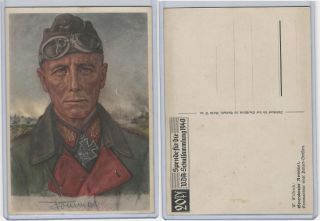 Germany Postcard World War Ii,  General Erwin Rommel 1940,  Dkz