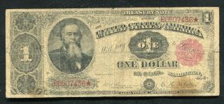Fr.  350 1891 $1 One Dollar “stanton” Treasury Note