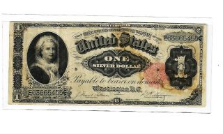 1891 One Dollar Silver Certificate [ Martha Note ]