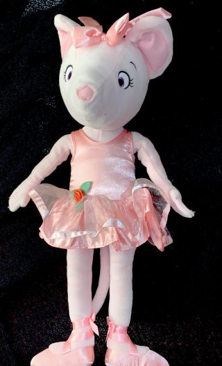 Madame Alexander 18” Angelina Ballerina Mouse Pink Outfit Soft Plush Stuffed